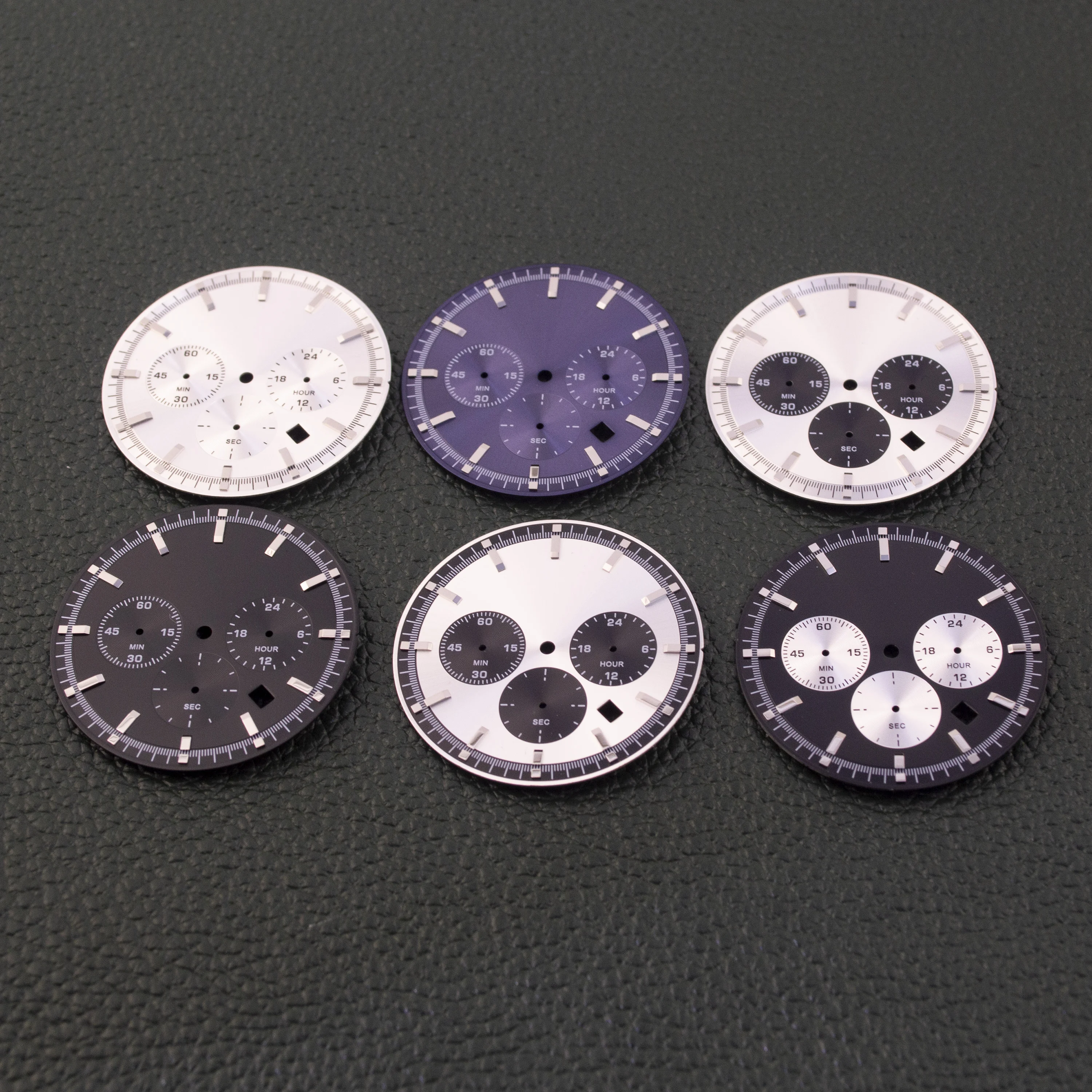 

35.5mm Watch Dial Fit VD53 Movement Green Luminous Watch Faces High-Quality Dial Watch Modification Accessories