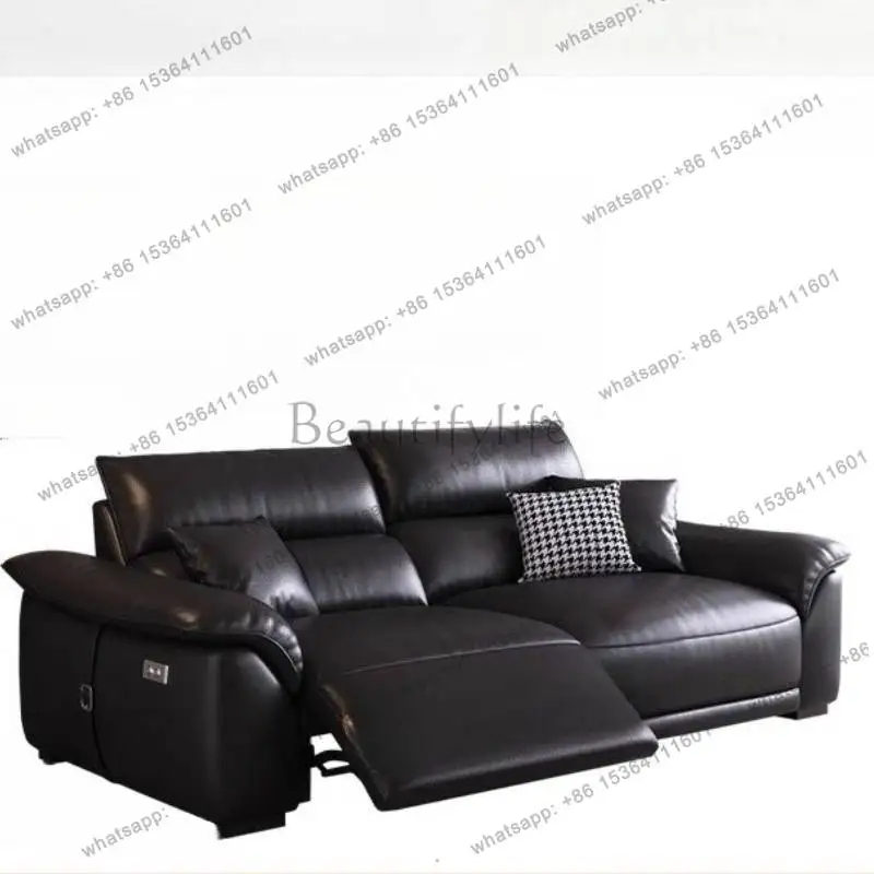 Black Sets Living Room Sofas Three Seater Open Luxury Electric Living Room Sofas Sectional Smart Divani