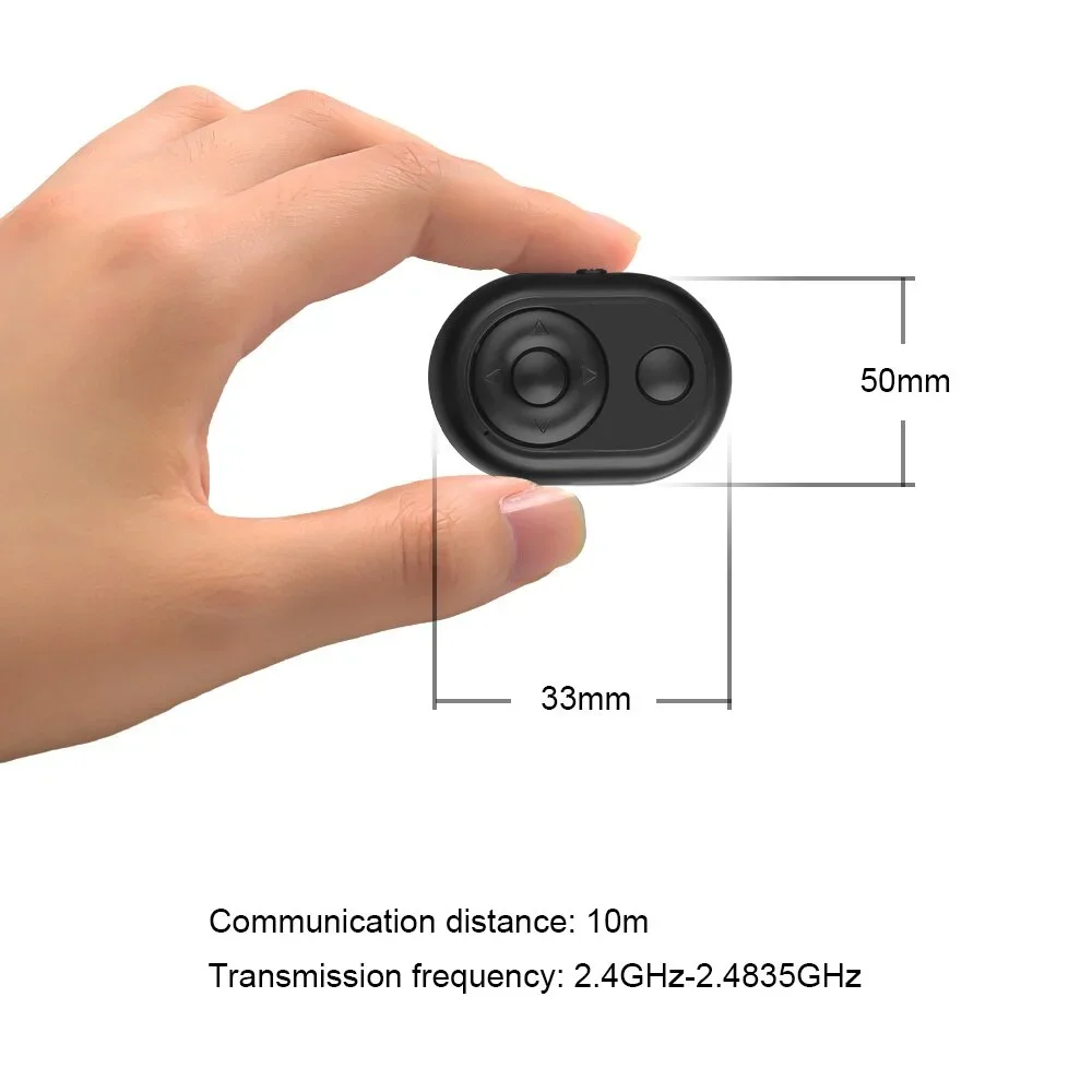 Wireless Bluetooth Mini Remote Control Shutter for Smartphone Android iOS Camera Phone Selfie Tablet TV Photography