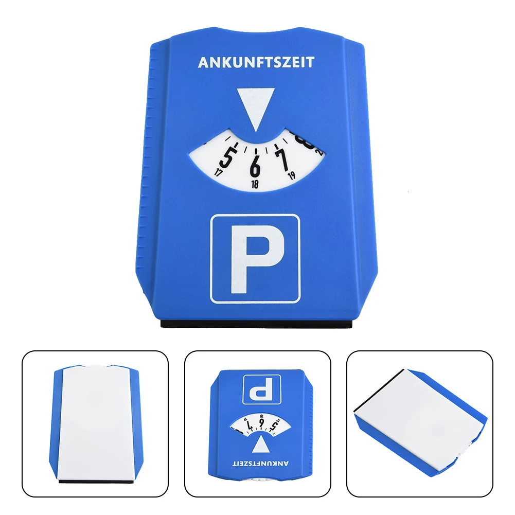 

1PCS Vehicle Parking Parking Disc Timer Clock ABS Material Mechanical Operation Stop Switch Portable Blue 15.2x12.4x0.8cm