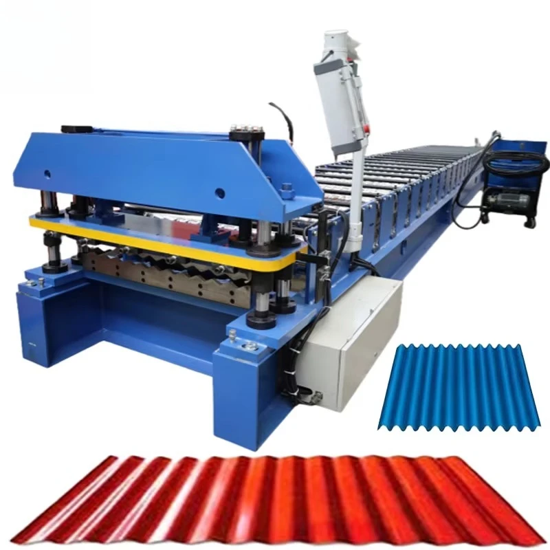Corrugated Roof Sheet Roll Forming Machine for Tile Making High Efficiency Construction Machinery