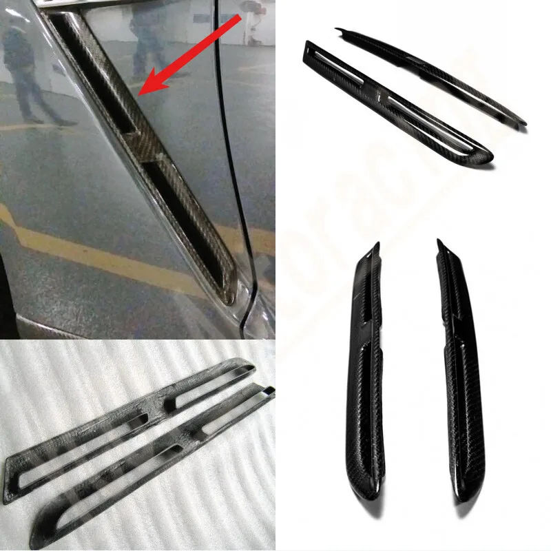 

For Nissan GTR R35 09-16 Carbon Fiber OE Front Fender Vents Air Duct stick cover Body Kits