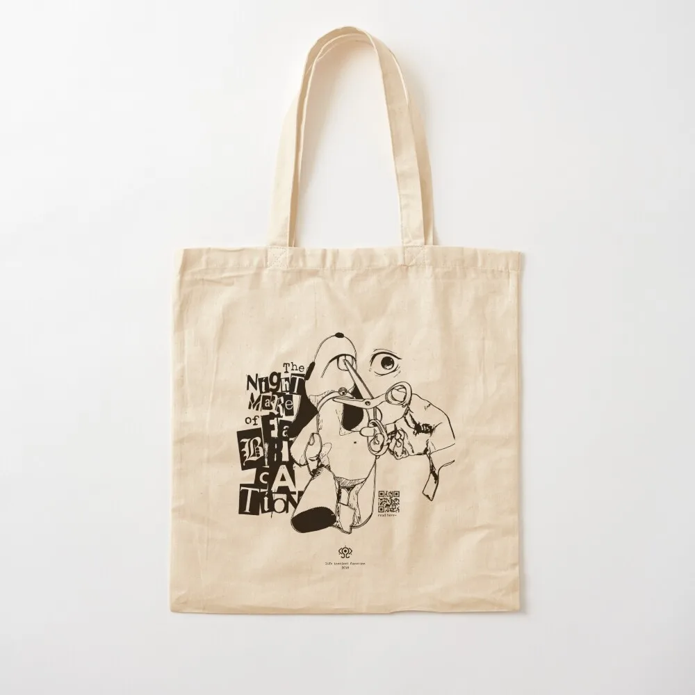 

[QR] The Nightmare of Fabrication - Lain Tote Bag, сумки на заказ, большая сумка, женская холщовая сумка-тоут, сумка на заказ