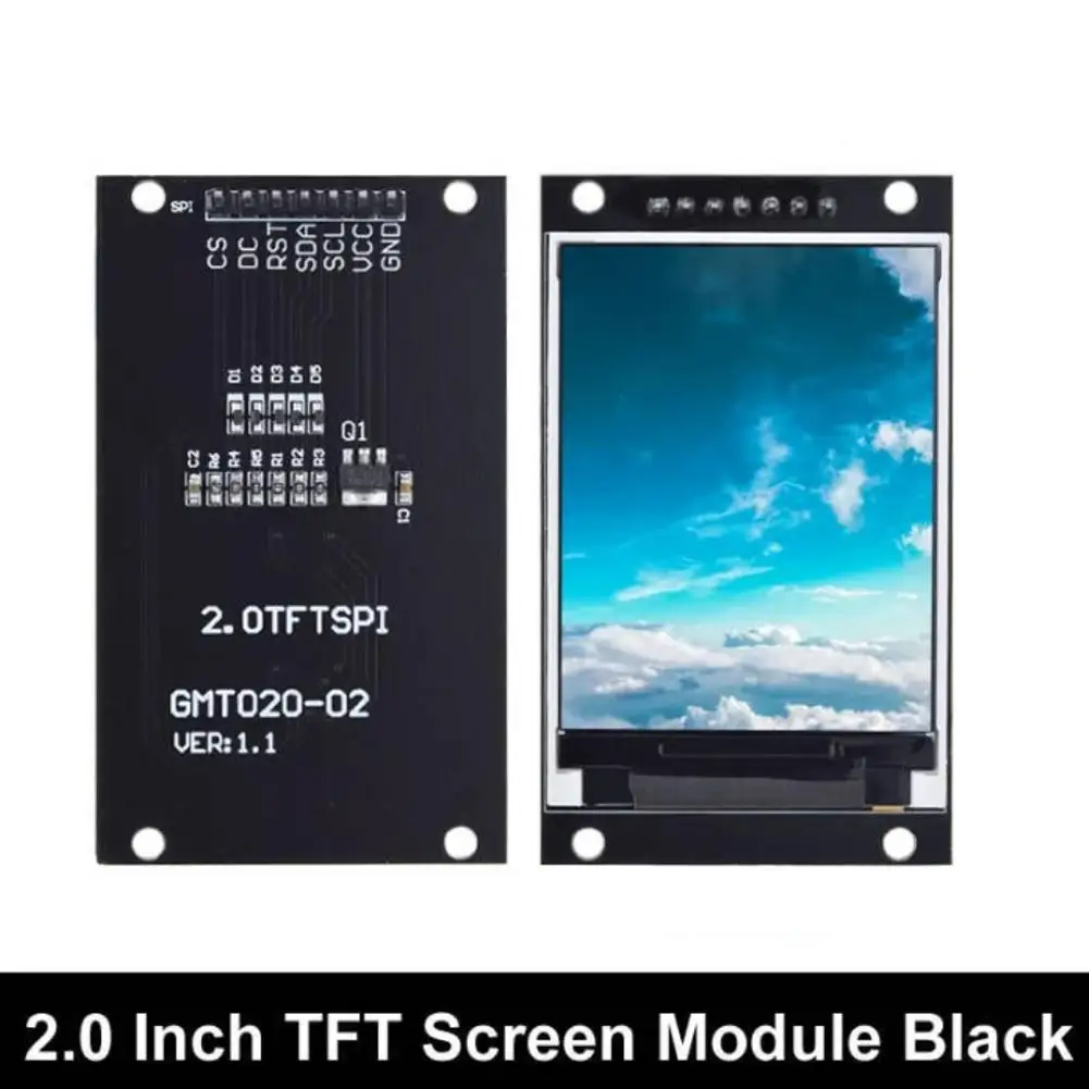 2.0 Inch TFT Display OLED LCD Drive IC ST7789V 240RGBx320 Dot-Matrix Interface For Arduio Full Color LCD Display Module