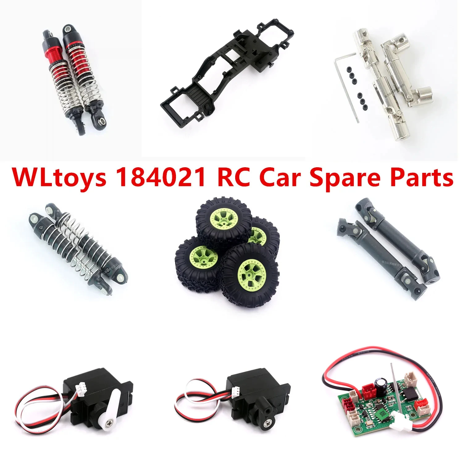 kishow009専用 WLtoys 184021 RC Car Spare Parts Tire Servo Drive shaft shock