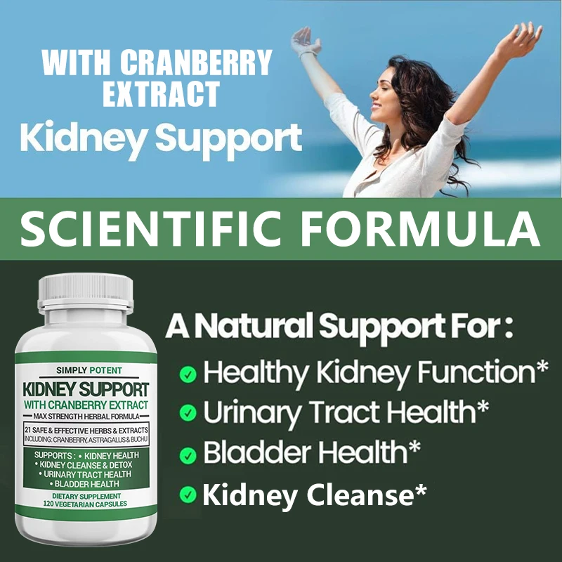 Kidney Support Supplements, Kidney Cleanse Detox & Repair Formulas, Bladder & Urinary Tract Health