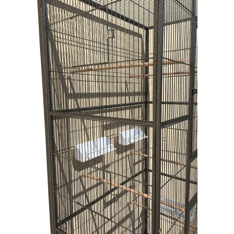 X-Large Double Durable Stackable Extra Large Cage 3-Levels Bird Parrot Cage Cockatiel Conure Cage 31