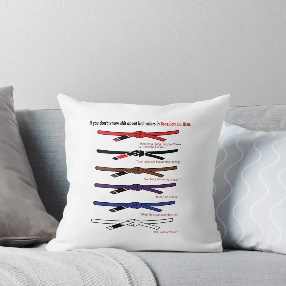 

MMA BJJ Apparel Belt Levels Throw Pillow Cushion Covers For Living Room Cushion Child bed pillows Cushions Cover pillow