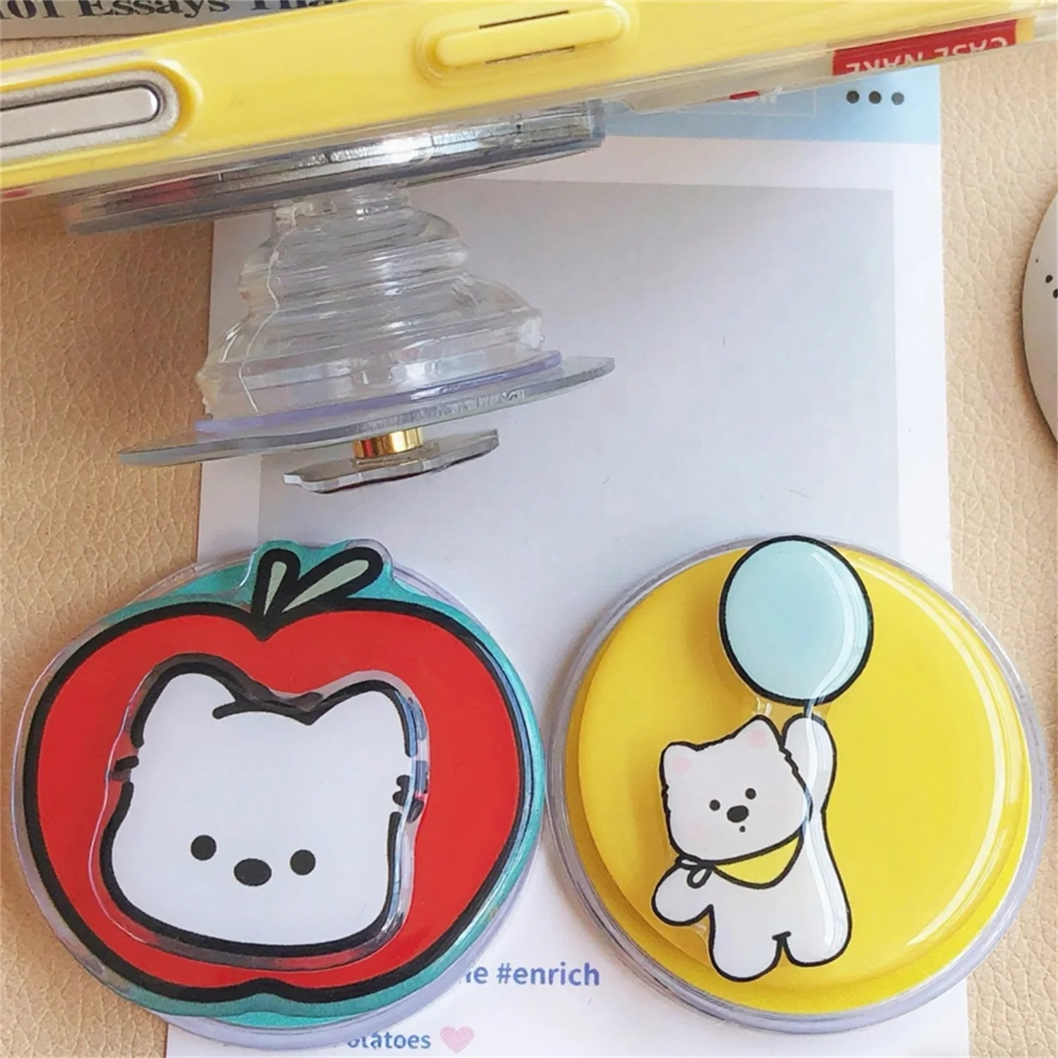 

Korean Cute Magnetic Stand for Magsafe Grip Tok Griptok Bracket Phone Holder Support For IPhone Samsung Pad Smart Tok