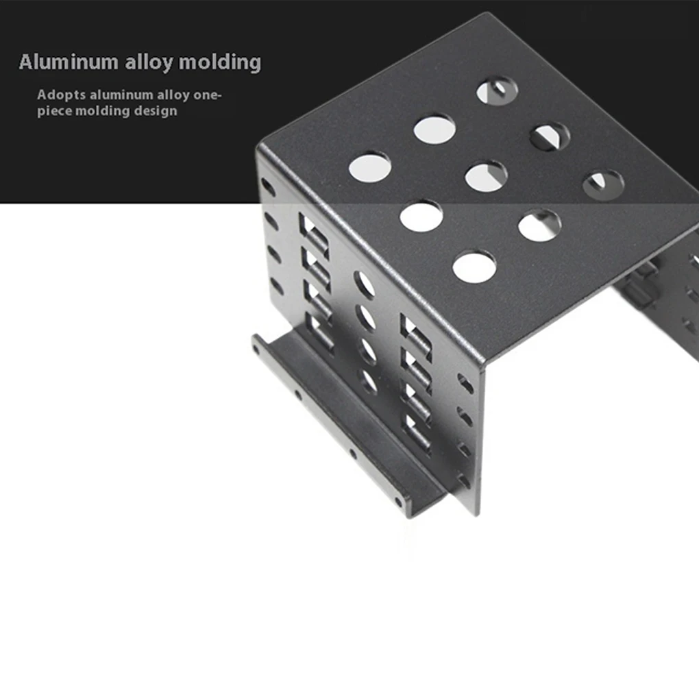 Kit Pemasangan Aluminium Drive Bay Internal 2.5 "HDD SSD Ke 3.5" Ke 4 Baki Hard Drive Sasis Adaptor Hard Drive