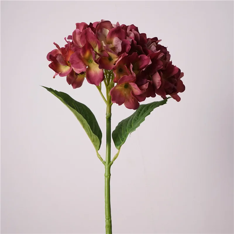 4 Stück/Set Feuchtigkeitsspendende Hortensienblumen, Echt Aussehende Künstliche Blumen für Hochzeitsdekoration, Brautstrauß, Party, Heim-Blumenarrangement – Detail 6