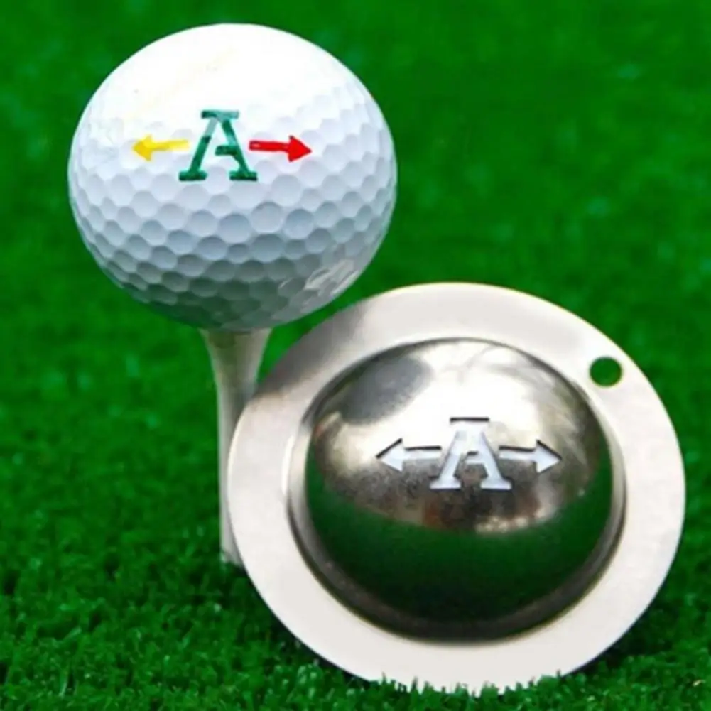 Plantilla de marcador de línea de pelota de Golf de acero inoxidable, marcador de Golf personalizado, herramienta de alineación de Golf, accesorios