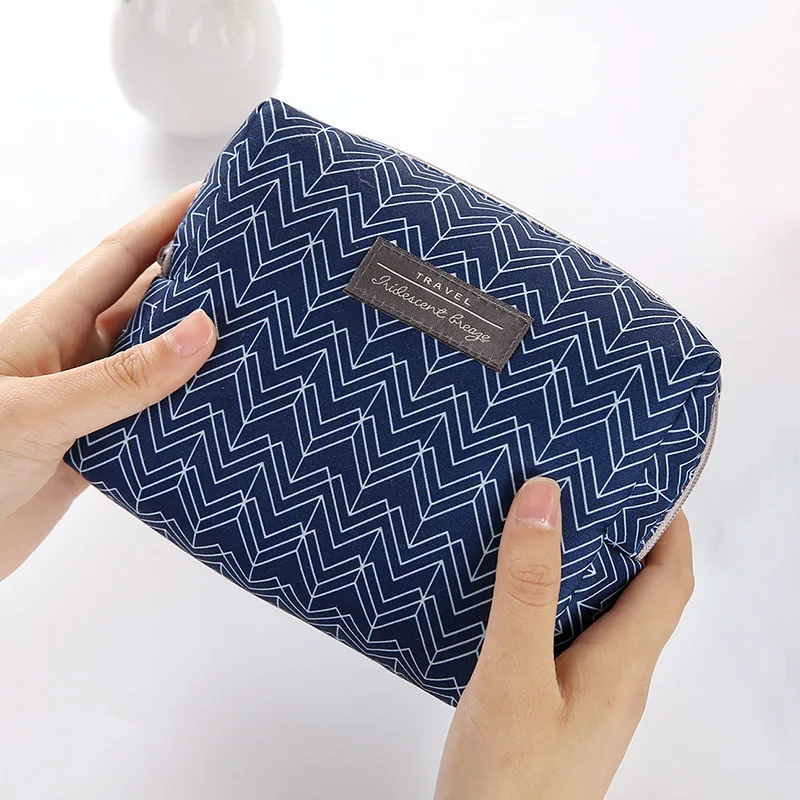 Women Sanitary Pad Pouch Cotton Girls Cosmetic Bags Makeup Bag Napkin Bag For Ladies Tampon Organizer Bag Mini Cosmetic Bags