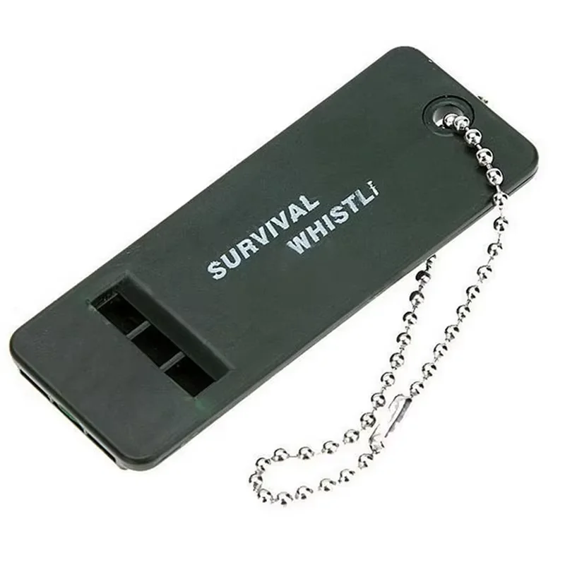 Lightweight Portable Outdoor Survival & Rescue First Aid Whistle Three Frequencies Plastic Disaster Relief Whistle