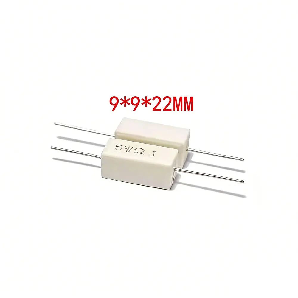 10pcs 5W 5% Cement Resistor Power Resistance 0.1 ~ 10K 0.1R 0.5R 1R 10R 100R 0.22 0.33 0.5 1 2 5 8 10 15 20 25 30 100 1K 10K ohm