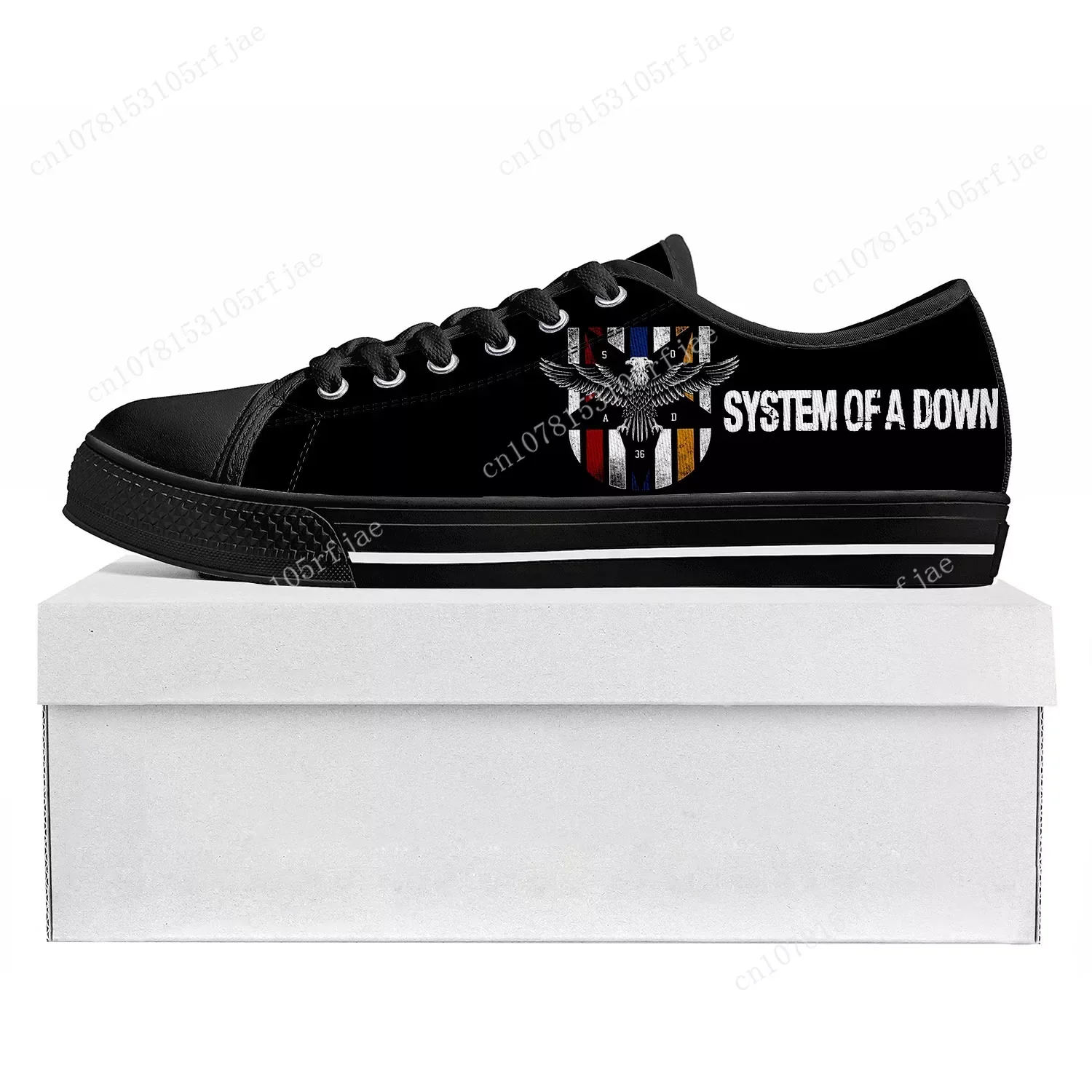 System of a Down Low Top High Quality Sneakers Mens Womens Teenager Canvas Customized Sneaker Casual Couple Shoes Custom Shoe