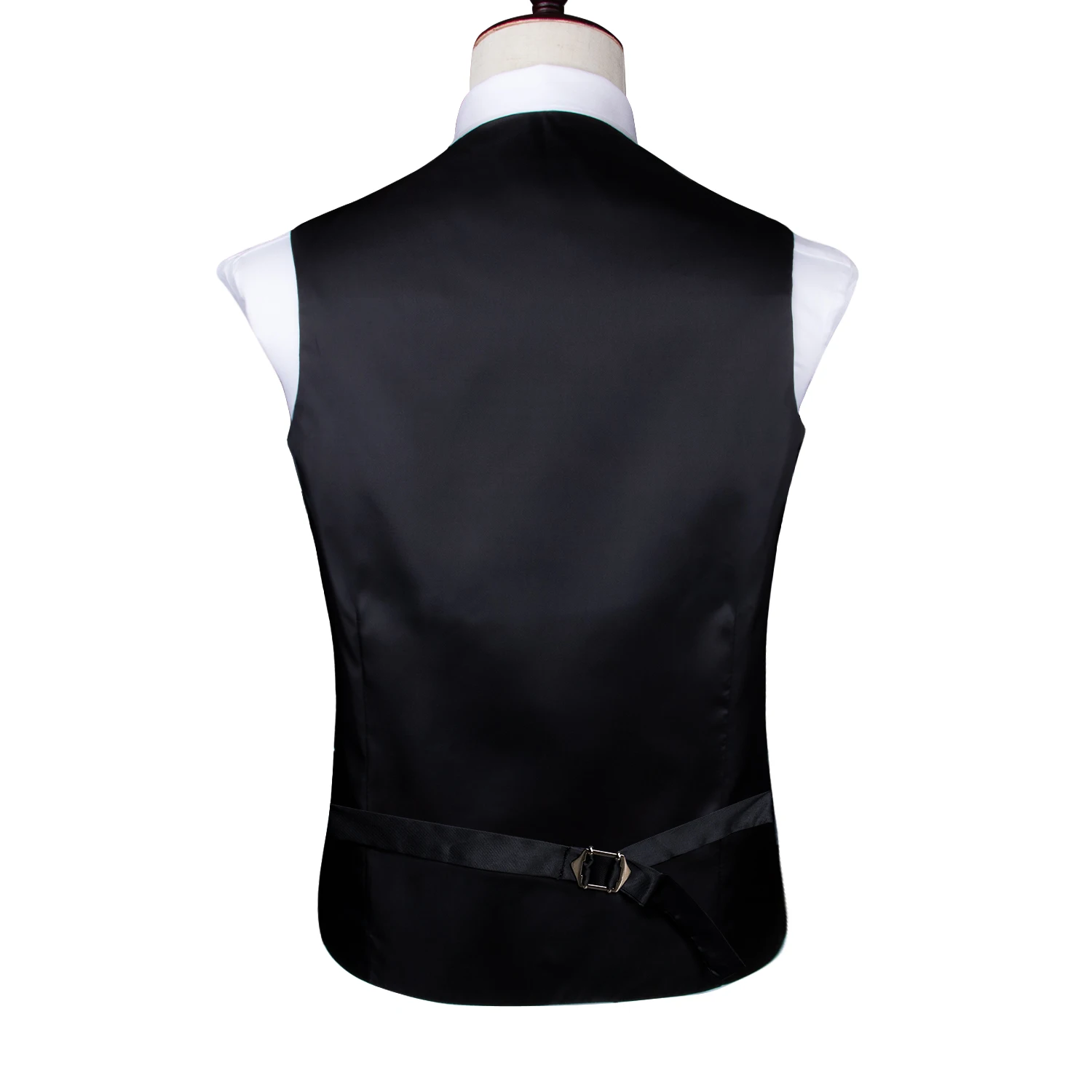 Luxury Silk Gold Yellow Mens Dress Vest Wedding Party Waistcoat Tie Set V Neck Business Formal Sleeveless Real Pocket Barry Wang