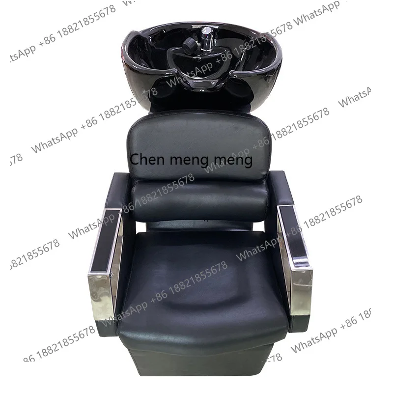 

Semi-reclining shampoo bed Hair salon Sitting flush shampoo bed Thai shampoo chair with armrests