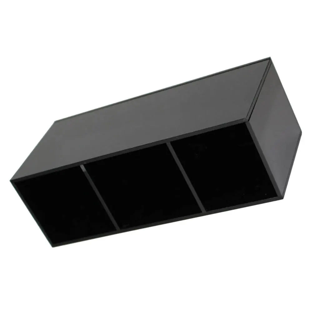 

Pencil Holder Acrylic Desktop Organizer for Pens Makeup Brushes Storage Box Black Multi-Grid Stationery Container Desk Organizer