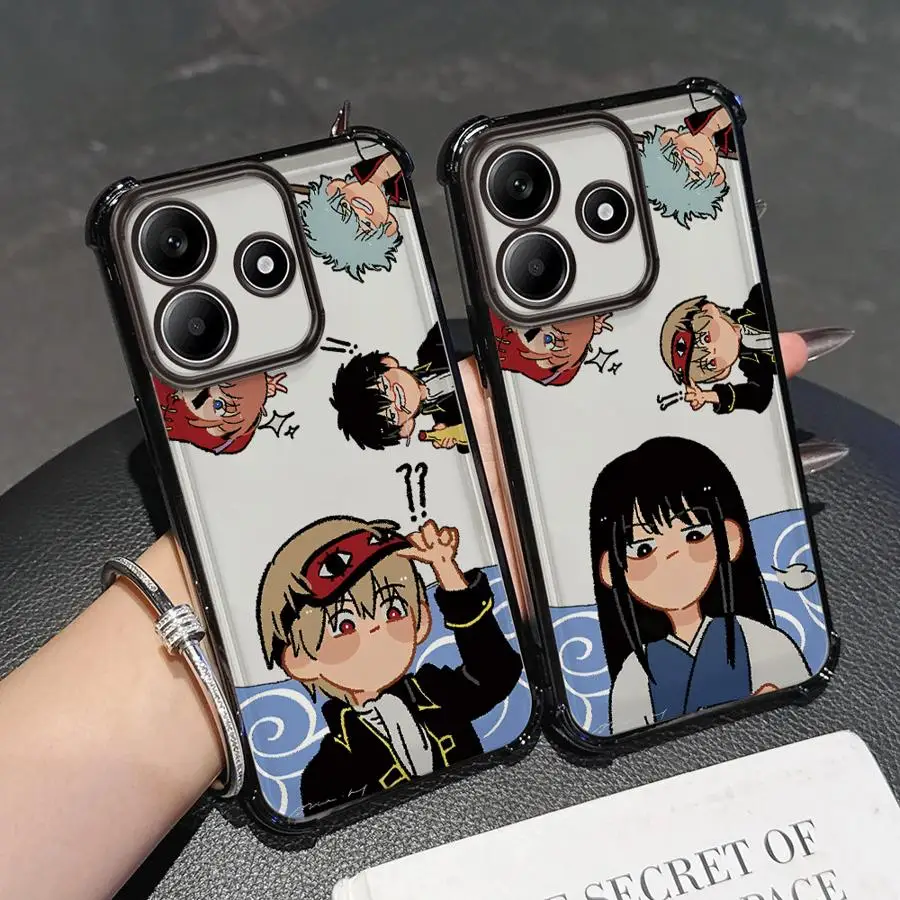 أنيمي جين تاما غطاء ناعم جراب هاتف ل Xiaomi Redmi A5 K80 5G K80 Pro A3 A3X 13C 14C