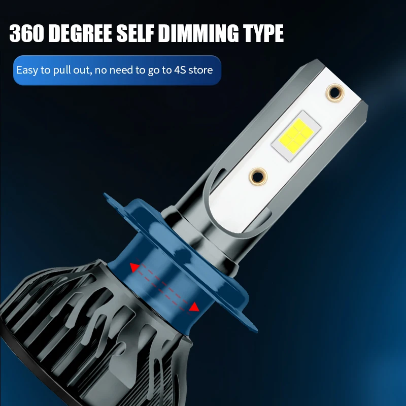 2pcs Yosovlamp 80W 20000LM 2 csp 1860 led headlamp rio k2 Auto Lighting 9004 9007 H4 H13 led headlight Canbus F2 Led Headlight