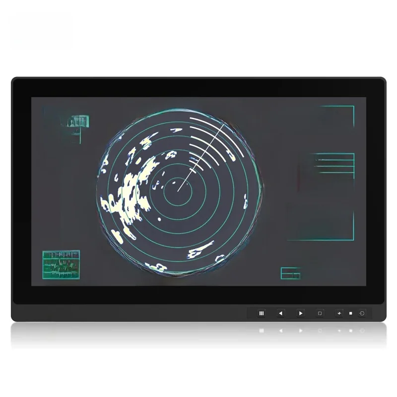 البحرية 13.3 بوصة P133WUGA-A 1000 Nits في الهواء الطلق Lcd شاشة تعمل باللمس عرض IP65 مقاوم للماء AG الزجاج ملزمة شاشة تعمل باللمس رصد