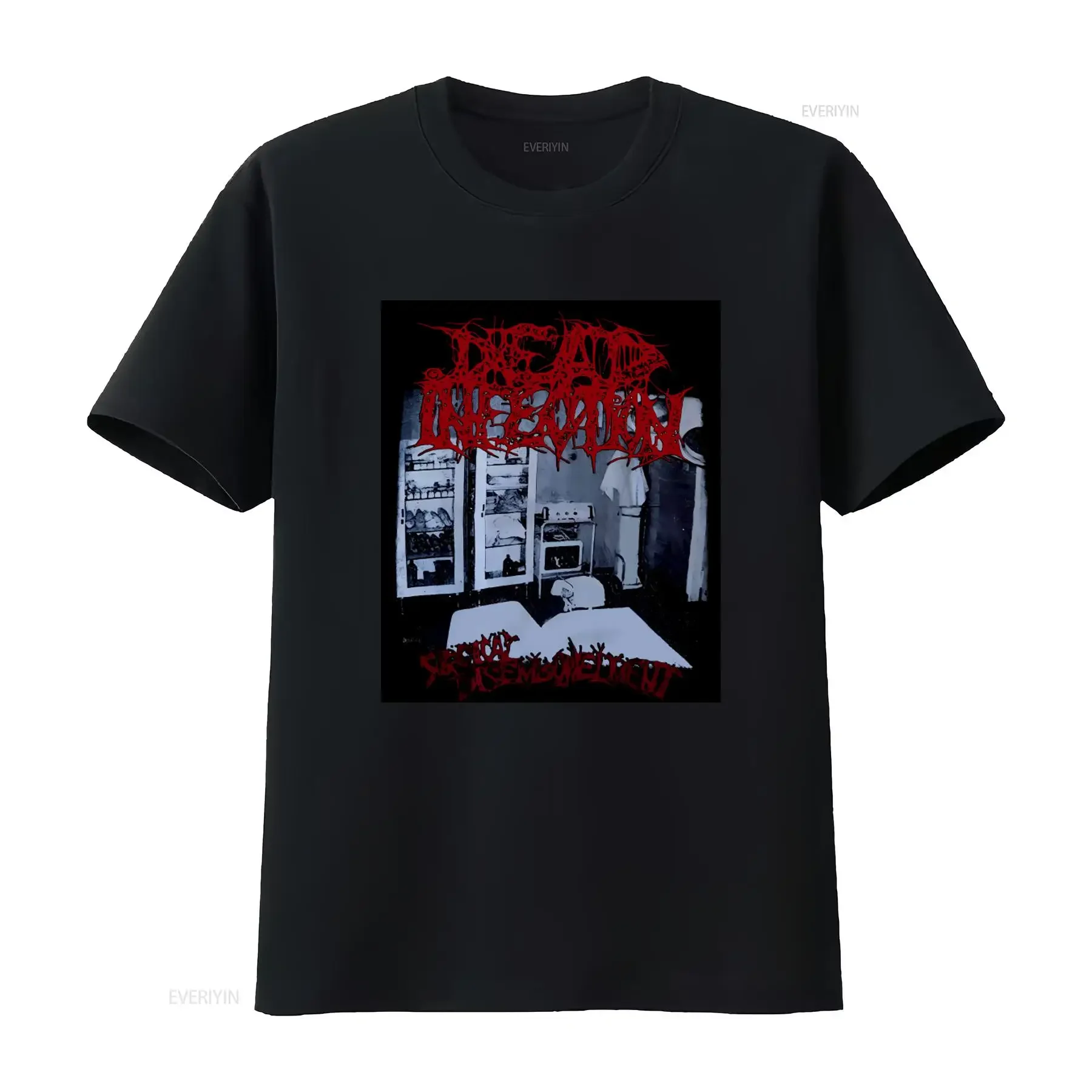 Dead Infection Surgical T Shirt Death Metal Carcass Napalm Regurgitate Print vintage Washed graphic Stylish Casual fashion Soft