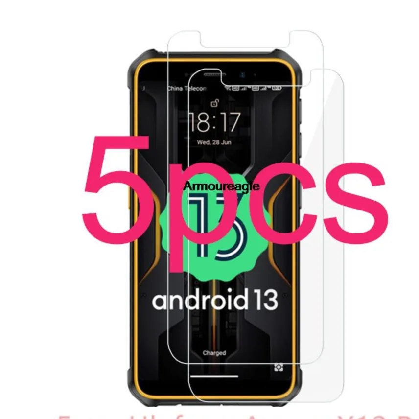 

5 шт. 2,5d для ulefone Armor x12 pro, защитная пленка из закаленного стекла, 9 часов, защитная пленка для ЖК-экрана, защита для Armorx12pro