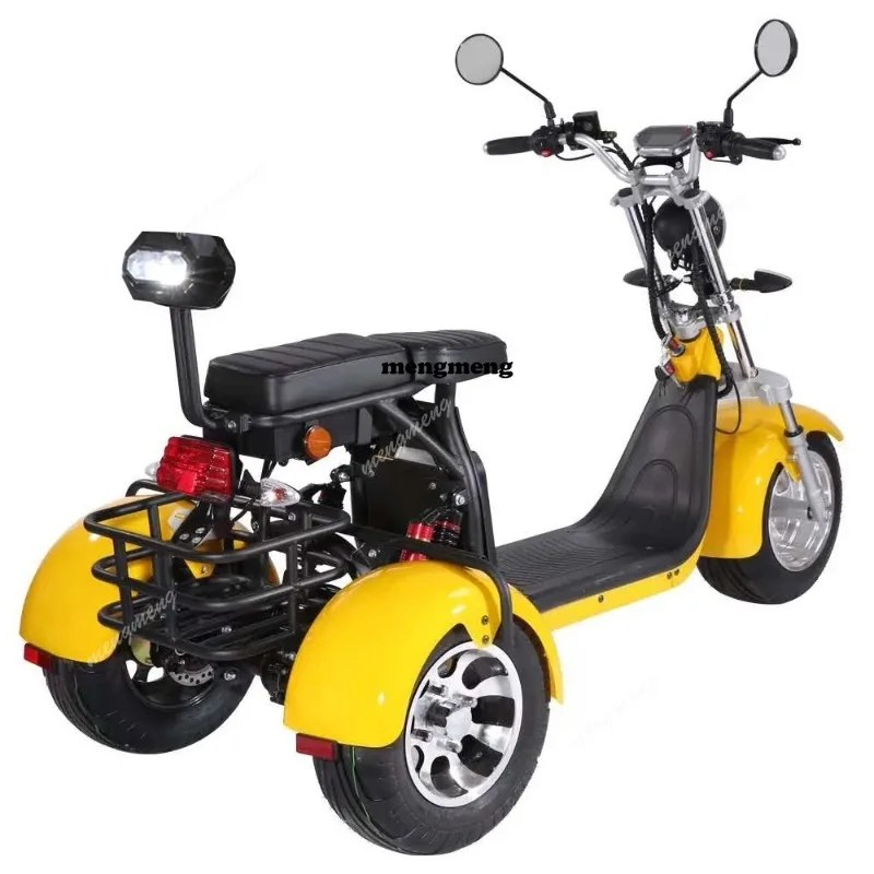 New  3 Wheels Patinete Electrico 2000w Adult Electric  Tricycle  With Removable Bat