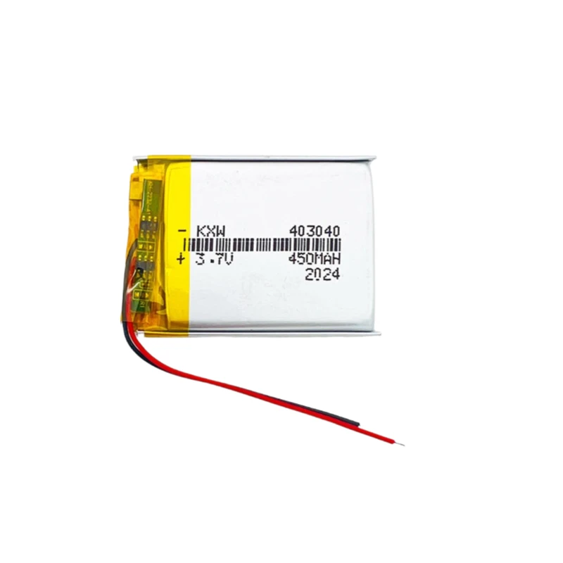 New 403040 3.7V 450mAh Rechargeable Li Ion Polymer Battery For GPS MP3 Player DVR Recorder Radio Speaker Lighting