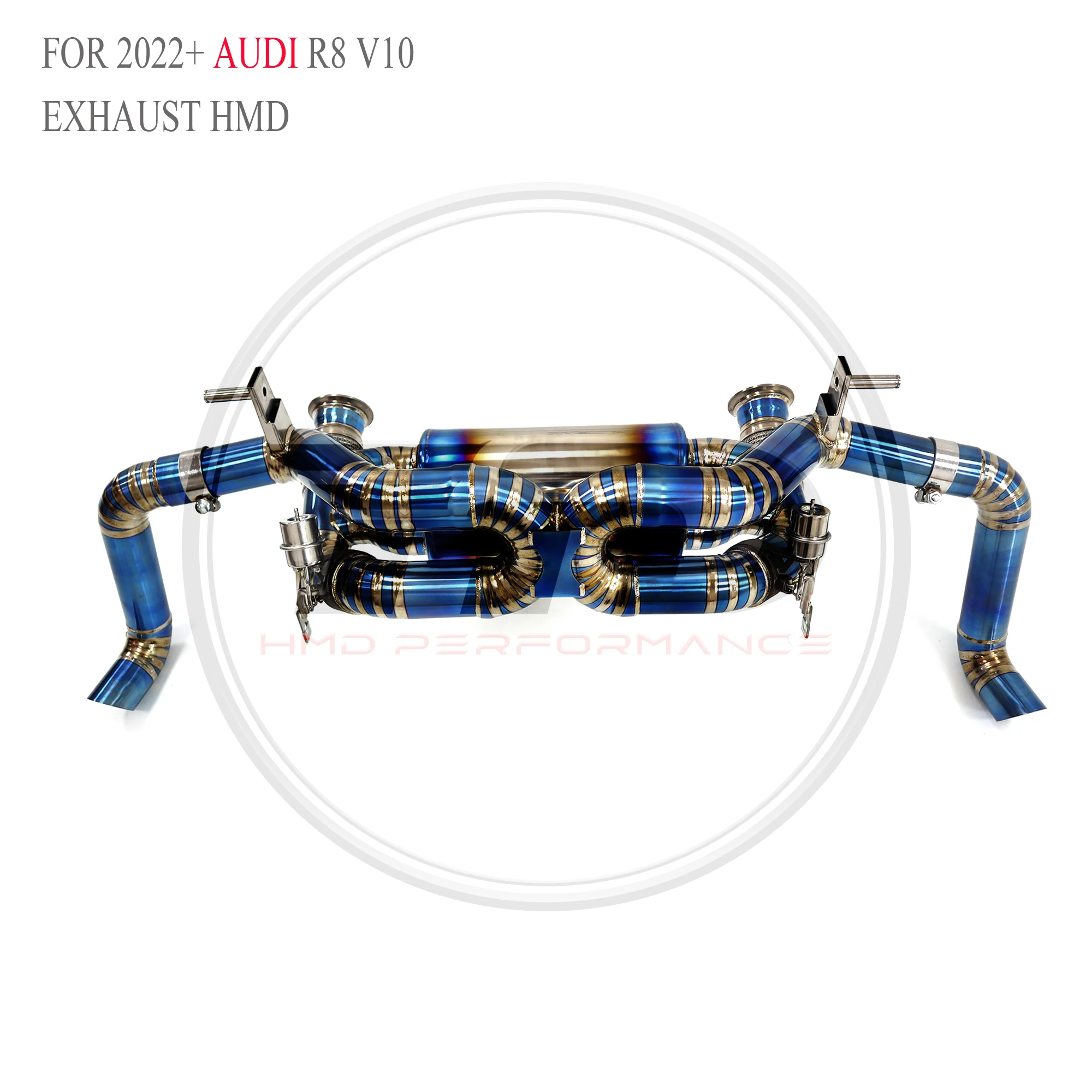 

HMD Exclusive Customization Exhaust for 2022+ Audi R8 V10 Removes OPF Titanium Alloy Catback With Pneumatic Valve Muffler