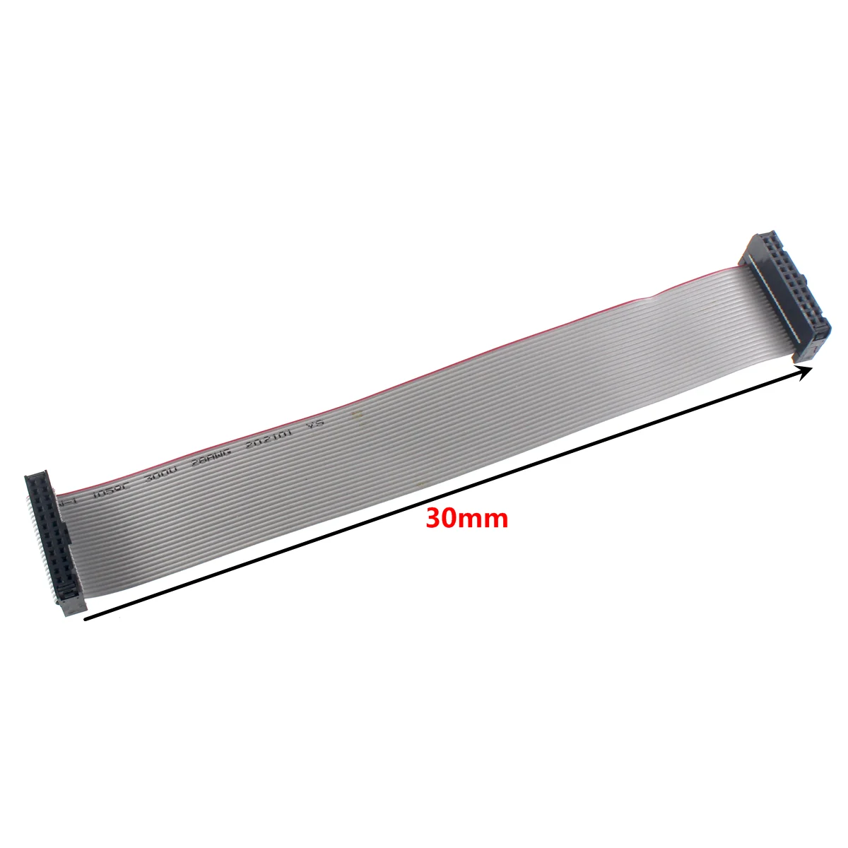 5pcs 2.54MM pitch 20CM  JTAG ISP AVR Download Cable Wire FC-6/10/14/16/20/40P PIN Connector Gray Flat Ribbon Data Cable