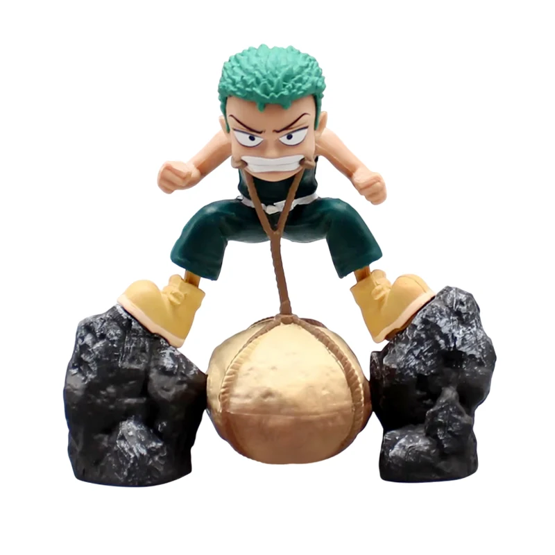 9cm uma peça figuras de anime infância roronoa zoro figuras de ação cena pedra gk pvc modelo coleção decorar brinquedos zoro presente