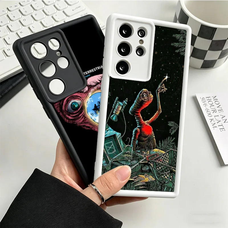 E.T. the Extra-Terrestrial Phone Case For Samsung S25 S26 FE S23 S22 Ultra Galaxy S21 S20 Plus S24 FE Cover Coque Shell Protecti