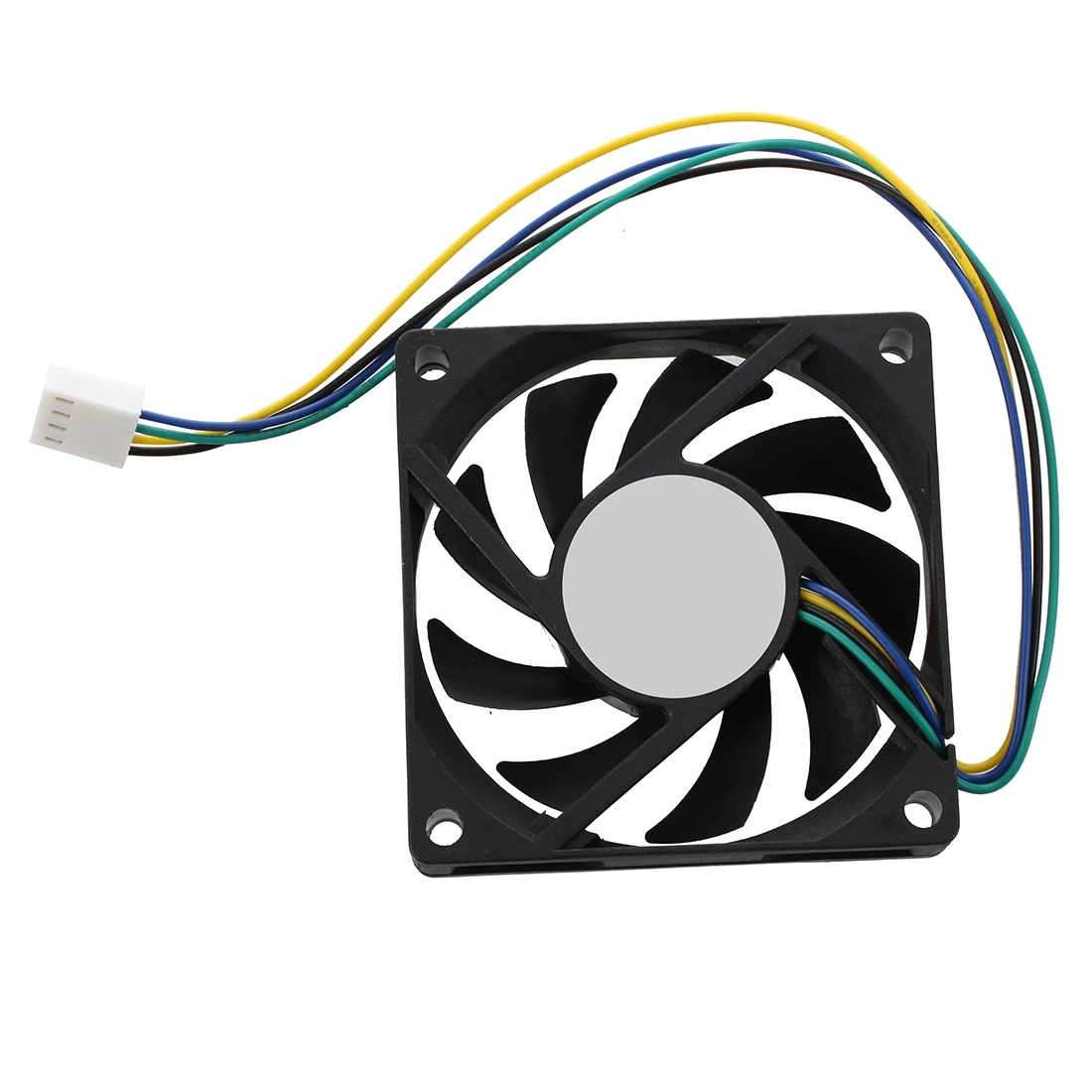 A10I 70x70x15mm 12V 4 Pins PWM PC Computer Case CPU Cooler Cooling Fan Black