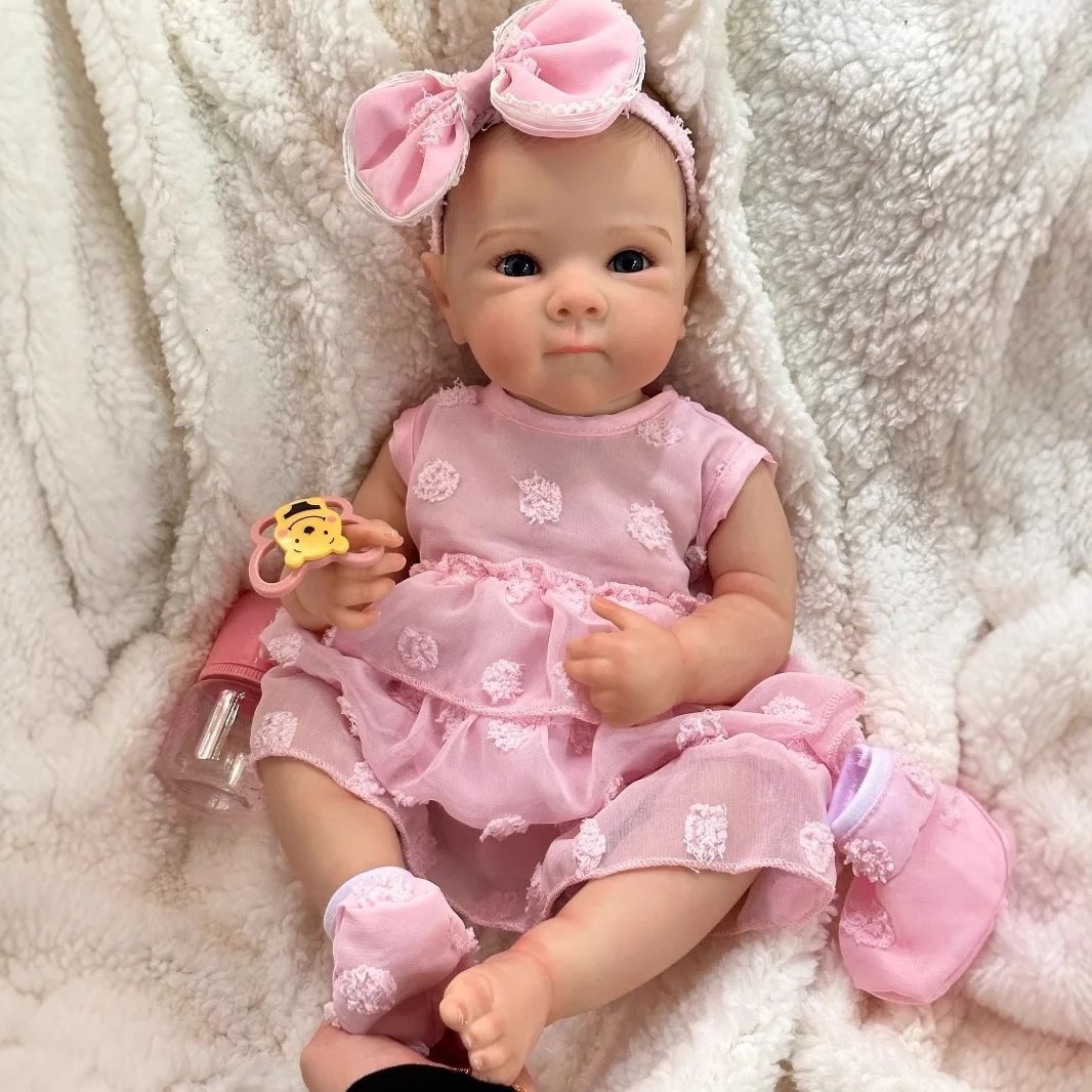 

20 Inch 50cm Bettie Full Body Soft Silicone Girl Reborn Baby Doll With Painted Lifelike Hair Bebe Reborn Toys Toddler Doll Gift