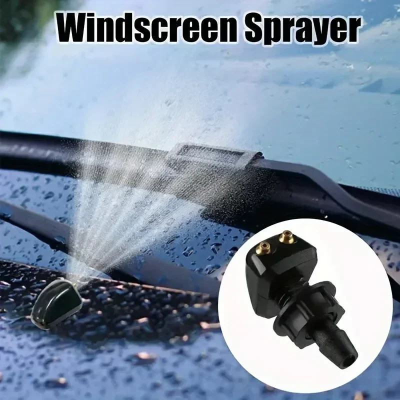 Car Windshield Wiper Washer Spray Nozzle Fits Most Car Models Car Dual Holes Windshield Washer Nozzle Wiper Water Spray Jet