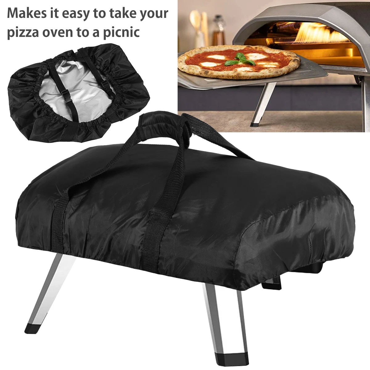 Pizza Oven Carry Cover Outdoor Oxford Cloth Waterproof Pizza Oven Cover Portable Pizza Oven Cover Outdoor Protective Pizza Oven