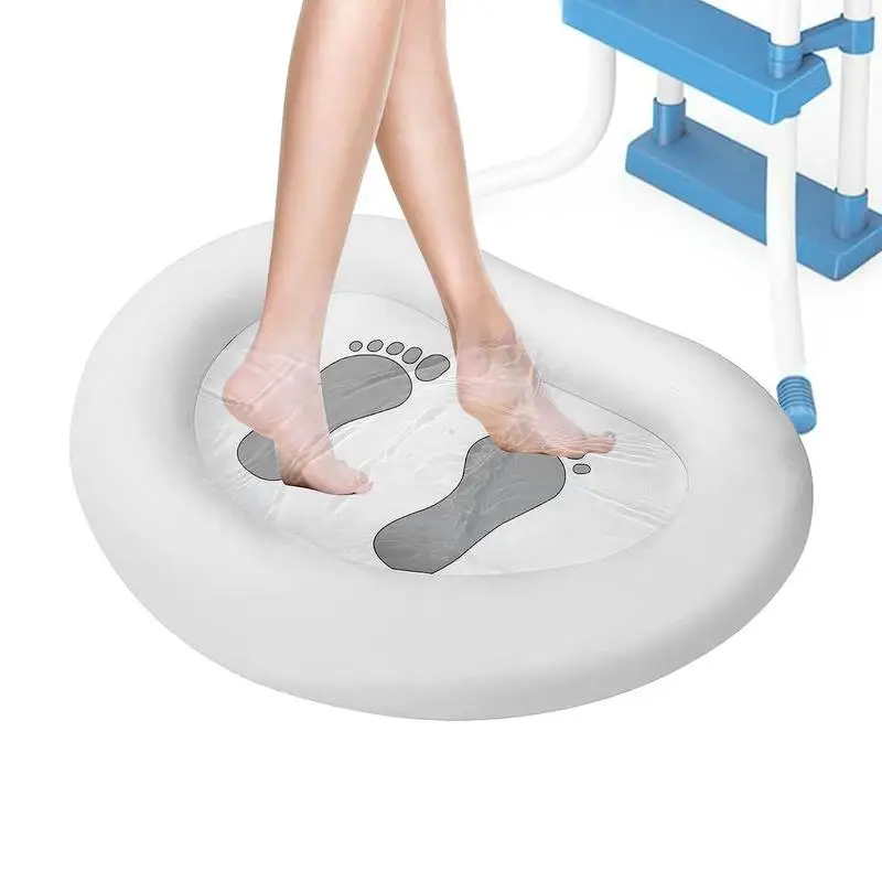 Beach Foot Wash Small Footprints Leakproof Inflatable Foot Bath Tub Clean Feet Portable Foot Bath Basin For Outdoor Beach Above