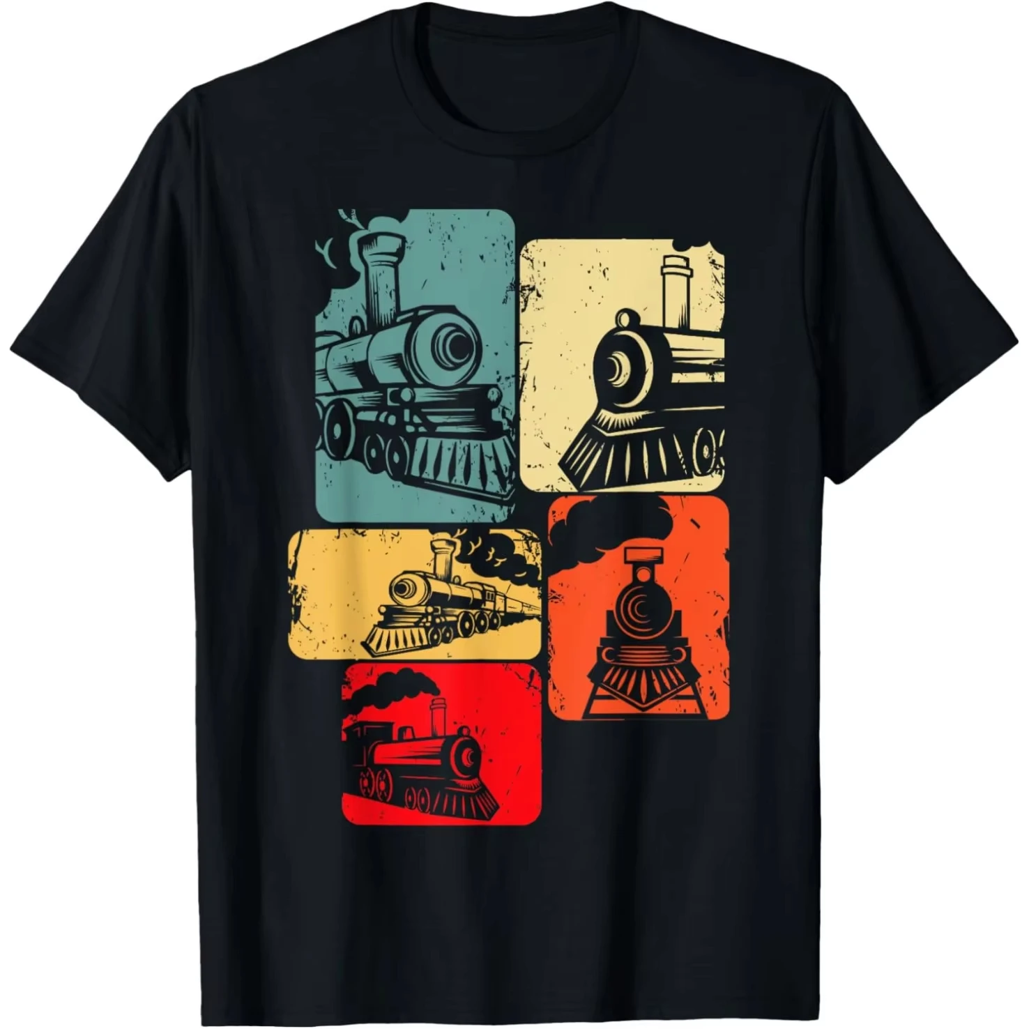 

Поезд Железная дорога Инженер Железнодорожный паровоз Проводник Футболки Мужчины Юмор Уличная футболка с коротким рукавом Унисекс Свободная одежда