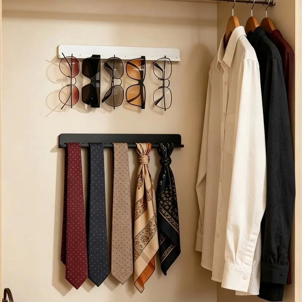 Silicone Sunglasses Storage Rack Wall Mounted Multi-Slot Eyeglasses Wall Holder Minimalist Style Space Saving