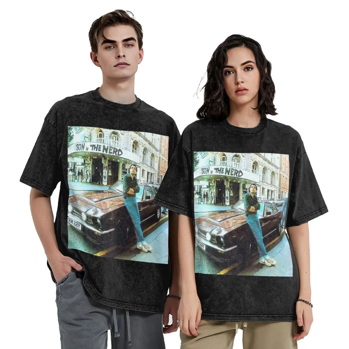 Vintage Cool Rowan Atkinson Aka Mr Bean Washed T Shirts Harajuku Short Sleeve Hip Hop T-Shirt Streetwear Tops Tees for Men Women