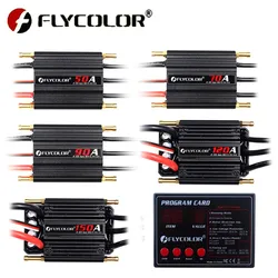 Flycolor 50A 70A 90A 120A 150A Brushless ESC Speed Controller con supporto per scheda Progaming 2-6S Lipo BEC 5.5V/5A per barca RC