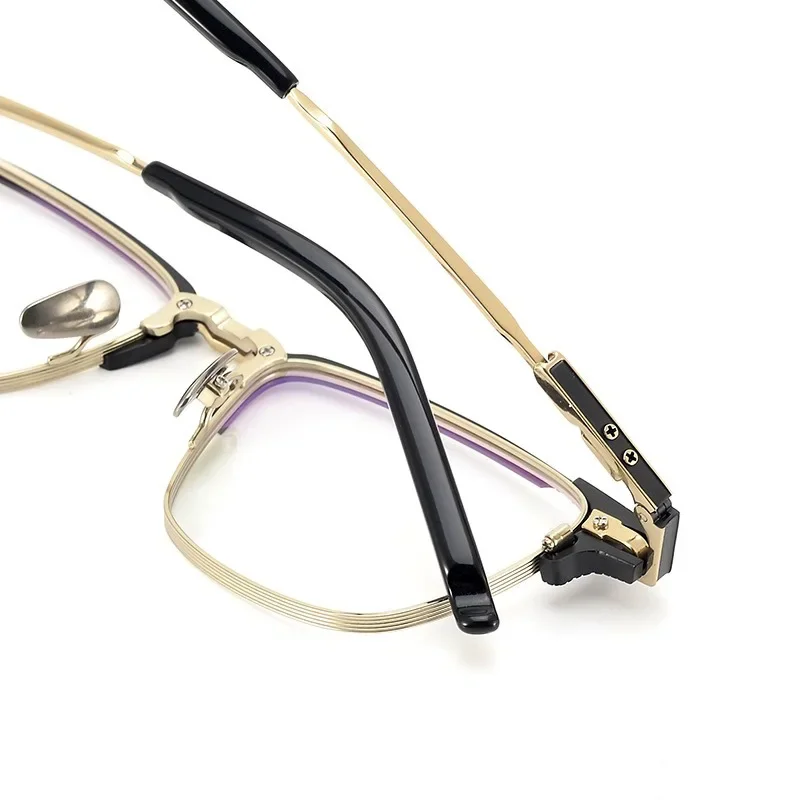 

Glasses frame men's Japanese ultra-light pure titanium glasses frame myopia men's high-end business half frame tide
