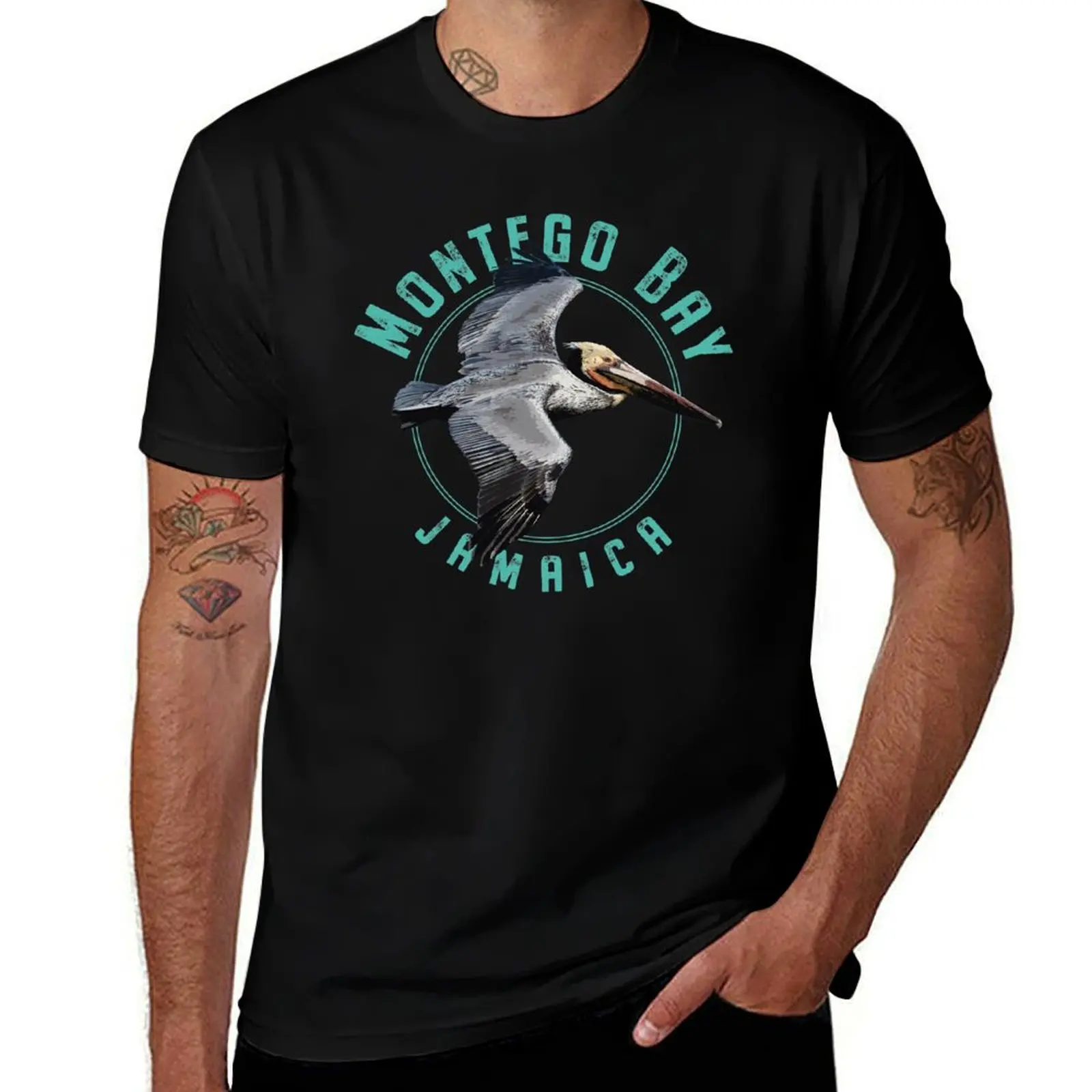 

Montego Bay Jamaica T-Shirt man t shirt luxury t shirt men 100% cotton luxury brand man t shirts graphic T-shirt
