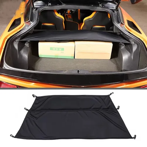 Cubierta de carga para maletero de coche, protector de sombra para equipaje apto para Chevrolet Corvette C7 2014-2019, accesorios deflectores de partición de caja trasera