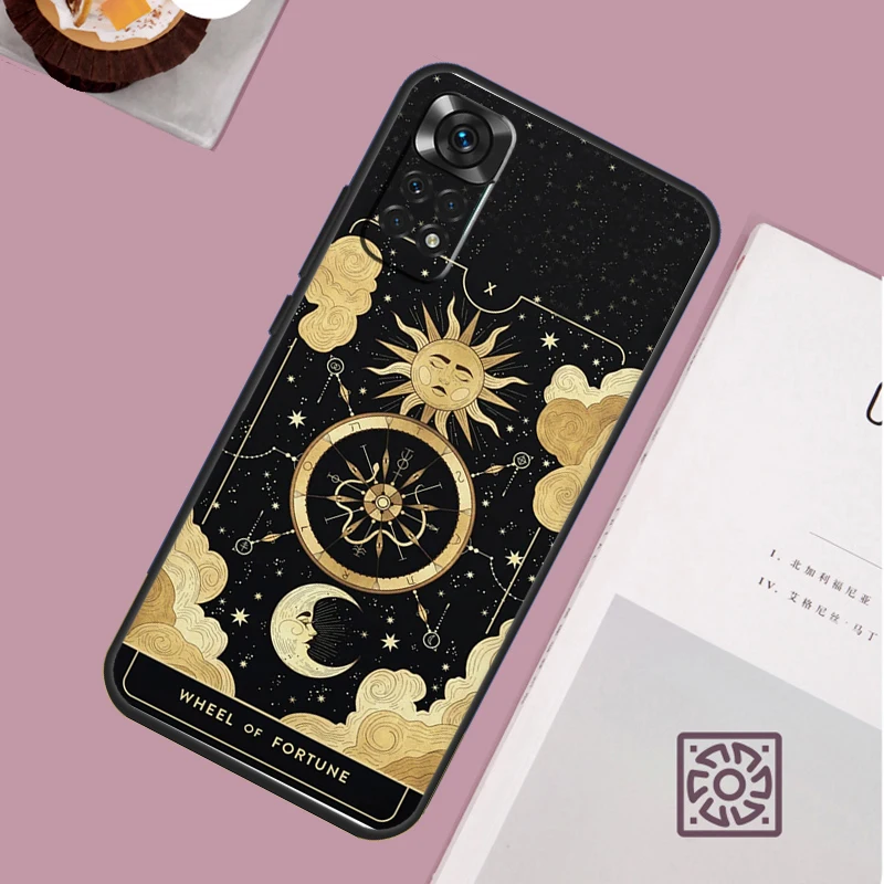 Astrology Tarot Cards Phone Case For Xiaomi Redmi Note 13 12 12S 12C 13C 10 10C 9 9C 10S 11S 11 Pro Soft Cover