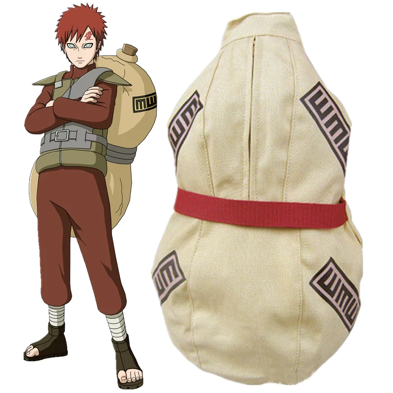 Anime NARUTO Kazekage Gaara Gourd Cosplay COSTUME Adult Kids Children Unisex Canvas Messenger Bags Casual Bag Halloween Prop