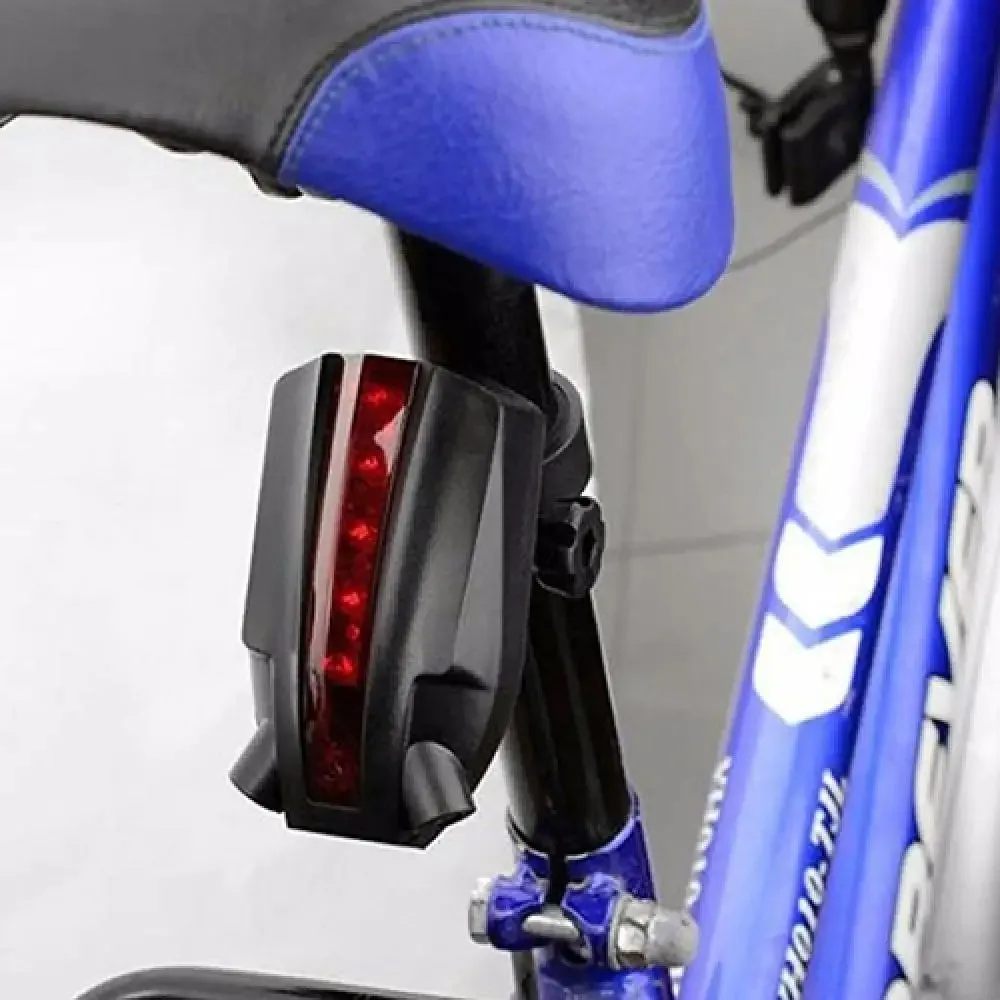 LED Bike Laser Taillights Logo Beam Safety Warning Red Lamp Waterproof Bicycle Cycling Lights Taillights Riding Warning Light ﻿