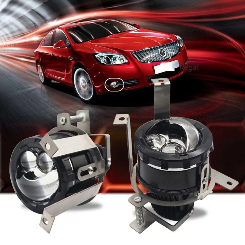 Bi LED Laser Fog Light Projector Lens 12V 45W Hi Lo Beam 3000K 6000K for Chevy Lova Buick Regal 2009-2012